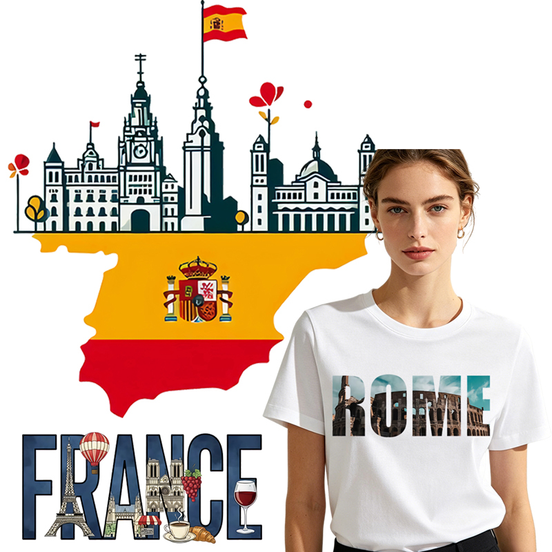 Women Bags Pictures - France America New York alphabet poster