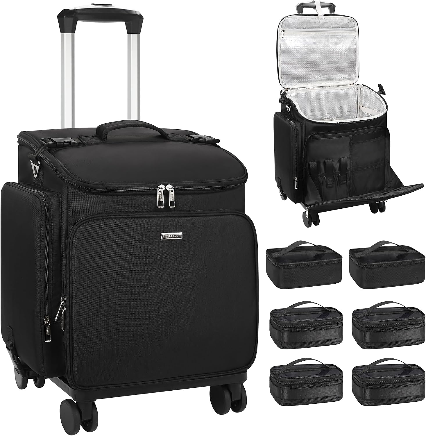 Woman In Bag - Rolling Makeup Case Hair Tools Travel