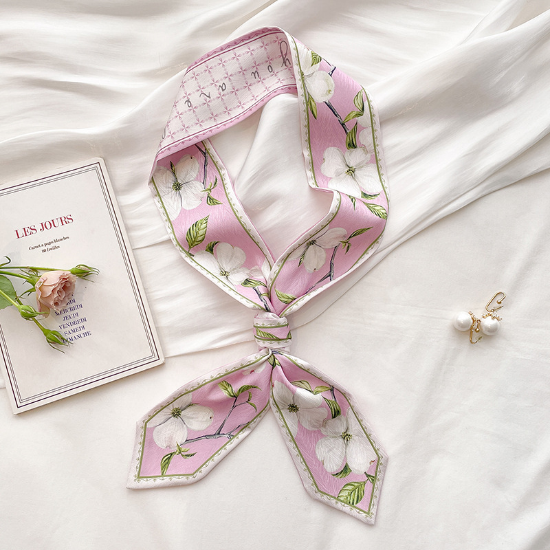 Women'S Retro Bags - Korean Silk Satin Long Scarf For