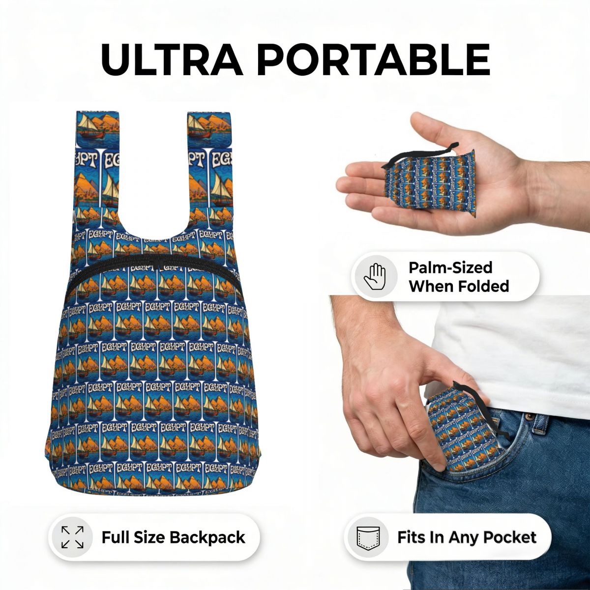 Egypt Piramids Retro Backpack  - огляд і ціна Women Bags In Egypt