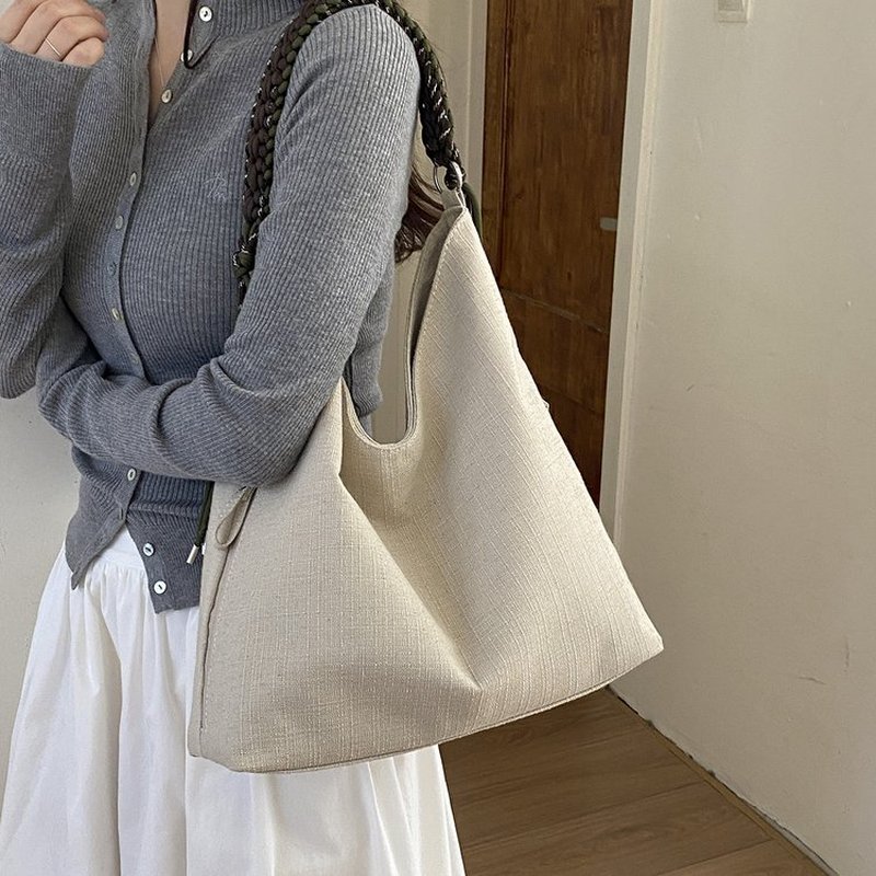 Women Cream Ribbed Hobo Bag Wi - огляд і ціна Hobo Bag Slouchy