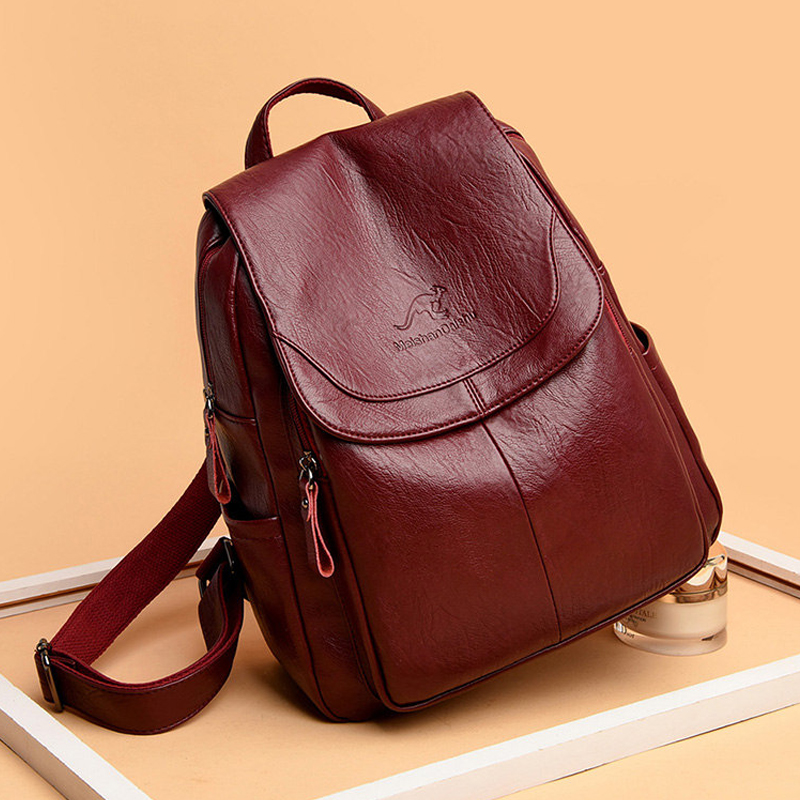 Vintage Soft Leather Backpack  - огляд і ціна Women Bags White
