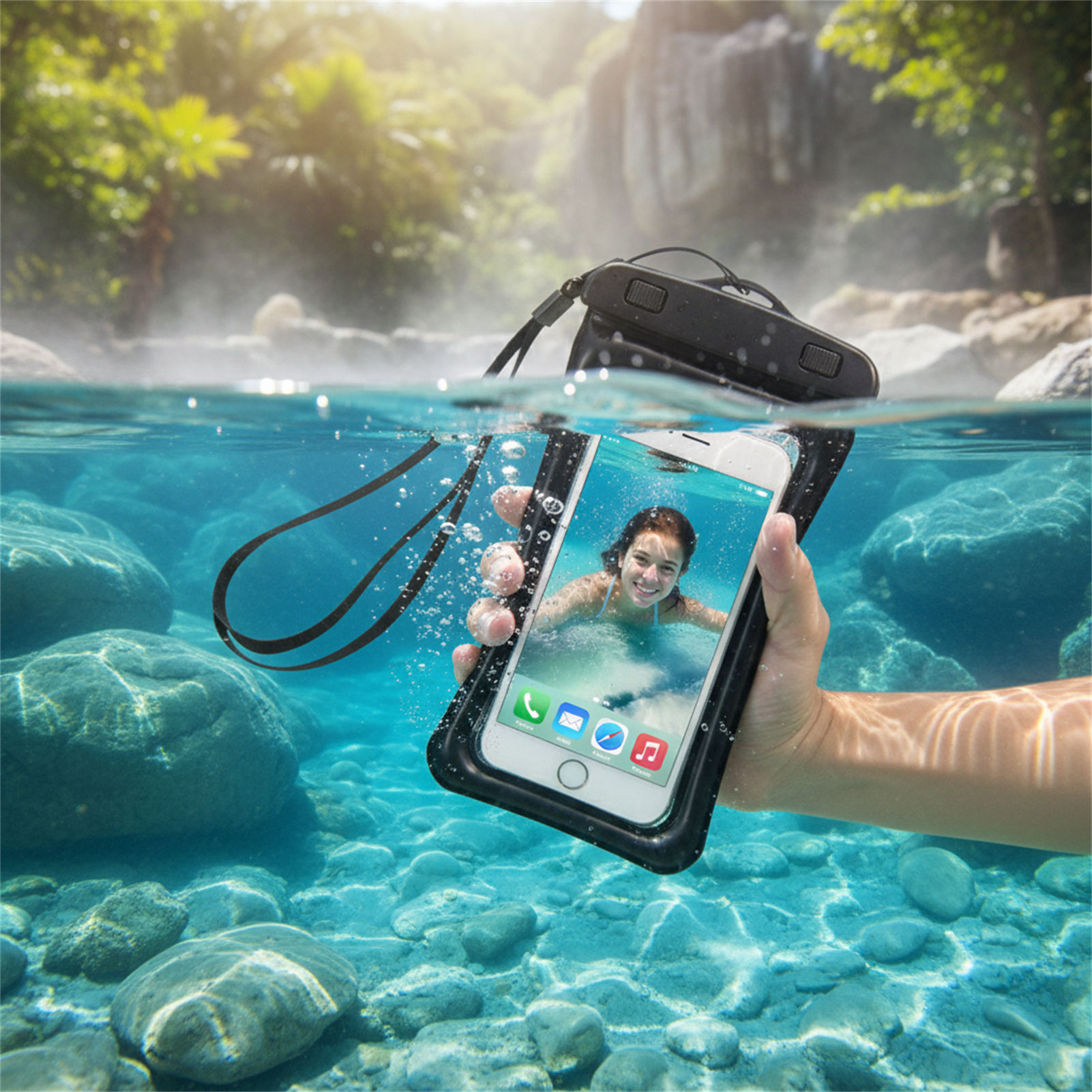 Blue Black Waterproof Phone Ba - огляд і ціна Women Bags Waterproof