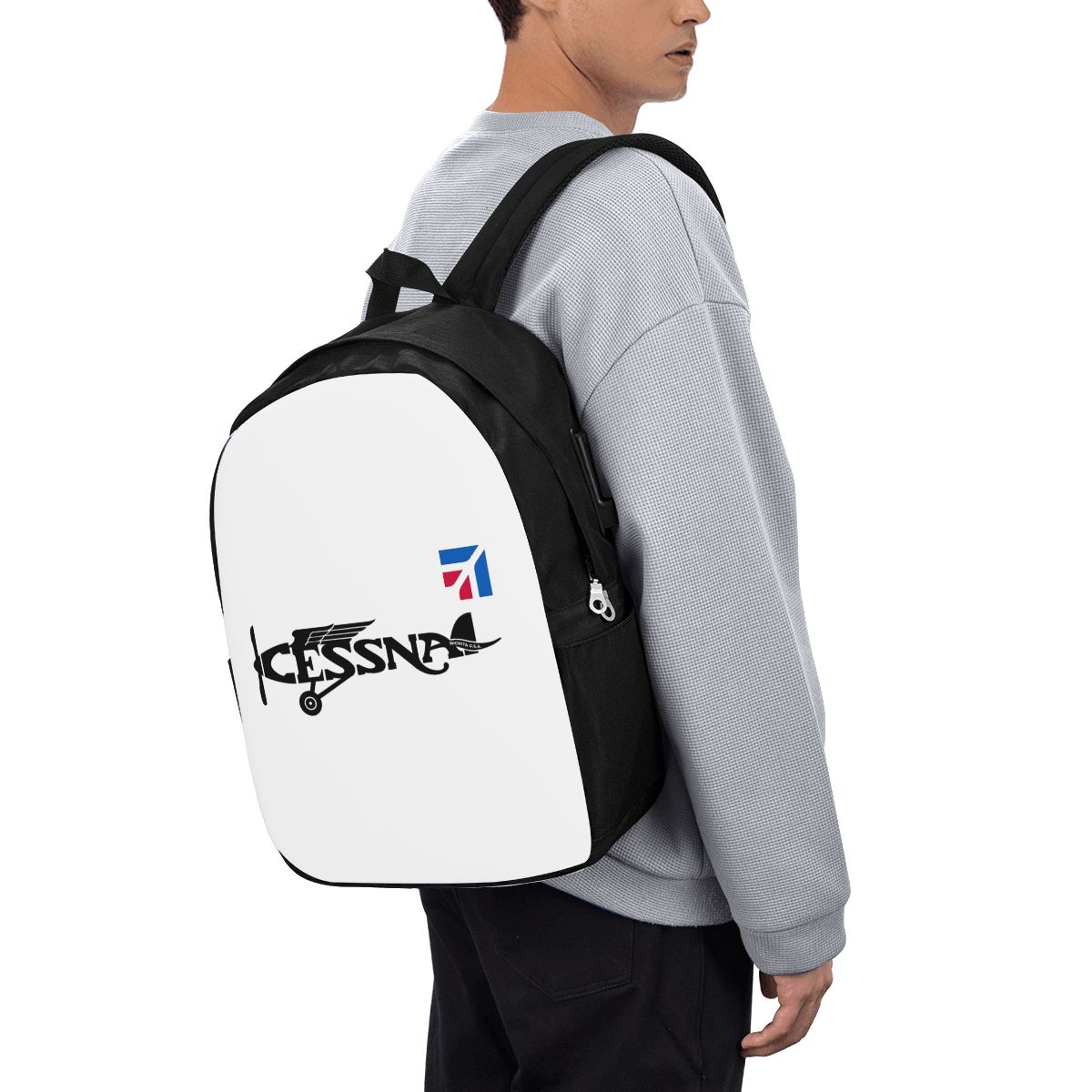 Cessna Logo Backpack Travel No - огляд і ціна Woman In Bag