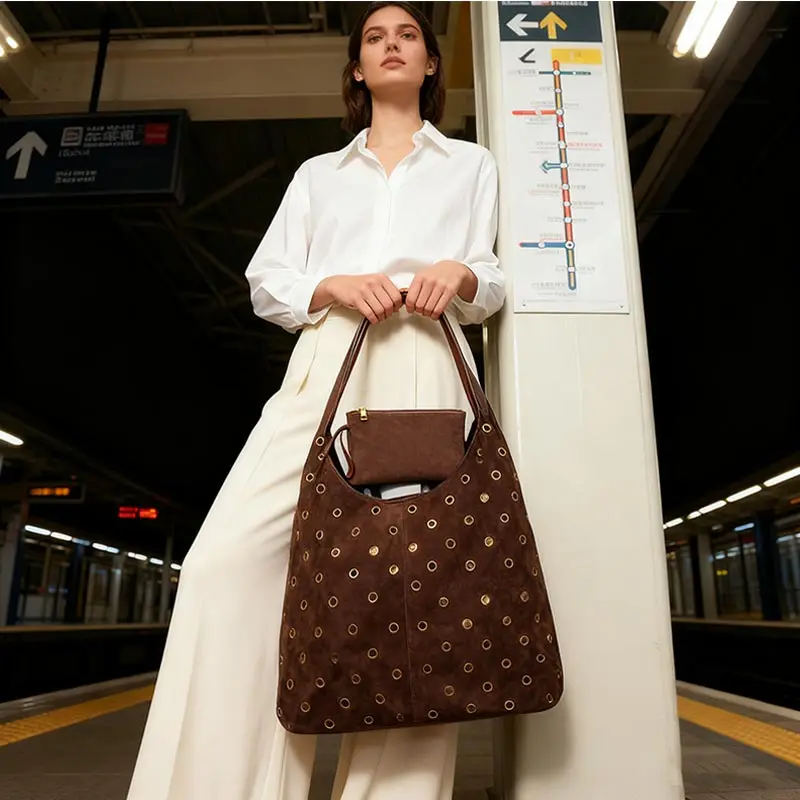 Suede Metal Studded Tote Bag w - огляд і ціна Women Bags Aldo