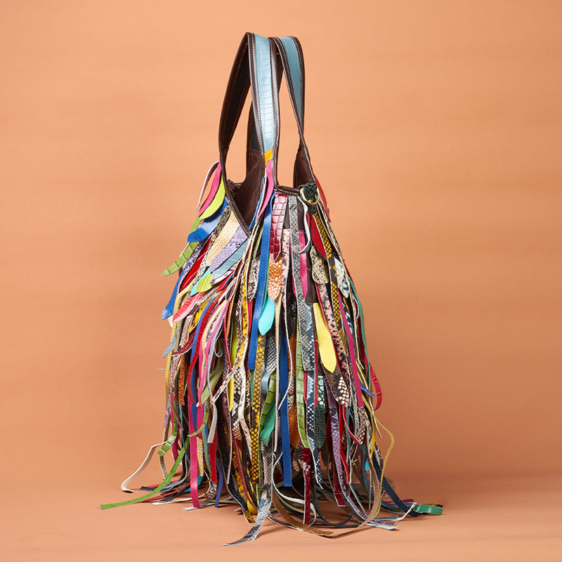 Colorful Real Sheepskin Should - огляд і ціна Hobo Bag Slouchy