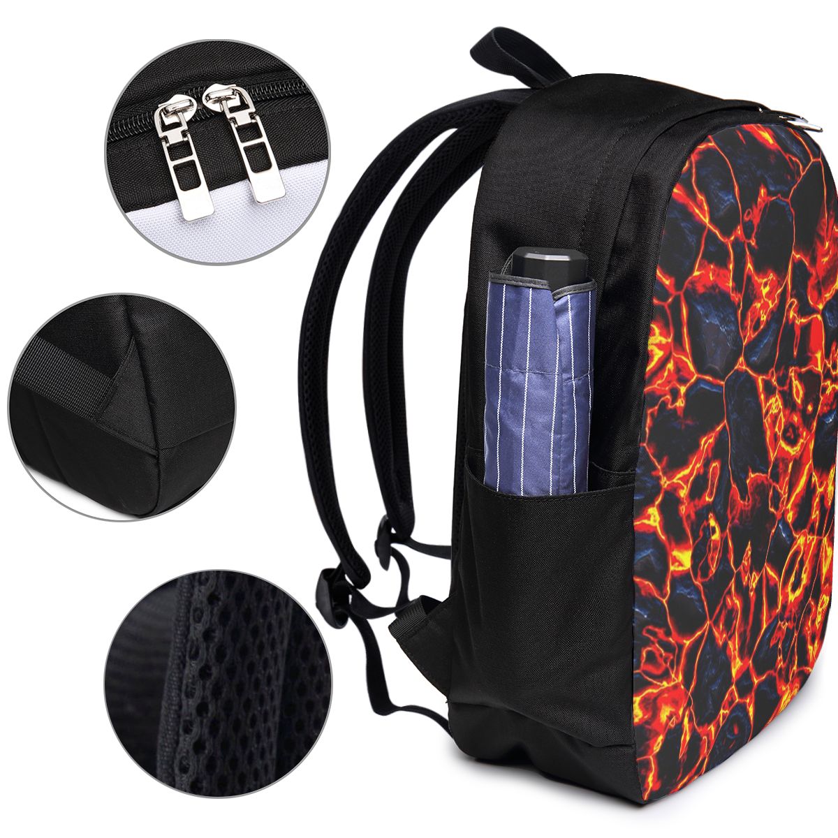Magma Volcano Lava Fire Backpa - огляд і ціна Woman In Bag
