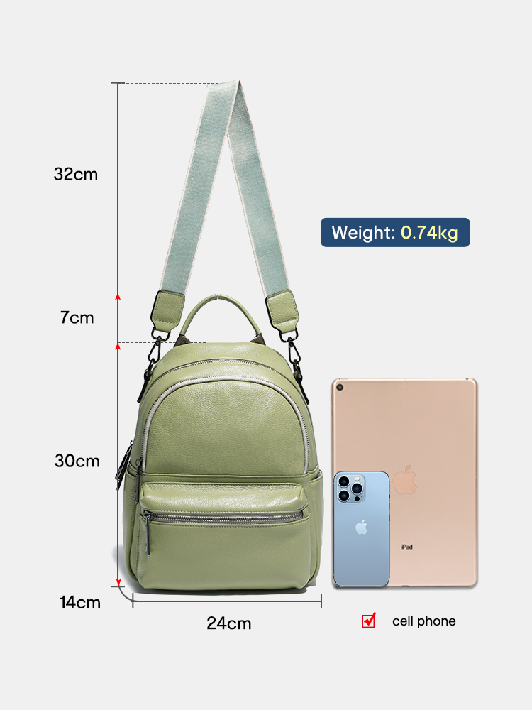 Zency Women Leather Backpack K - огляд і ціна Women Bags White