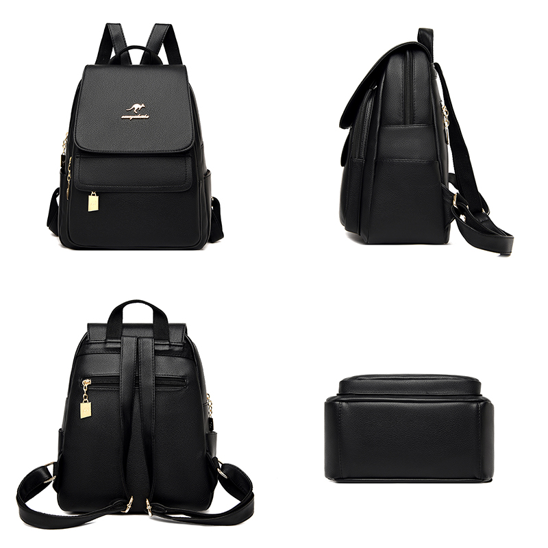 High Quality Leather Backpack  - огляд і ціна Women Bags White