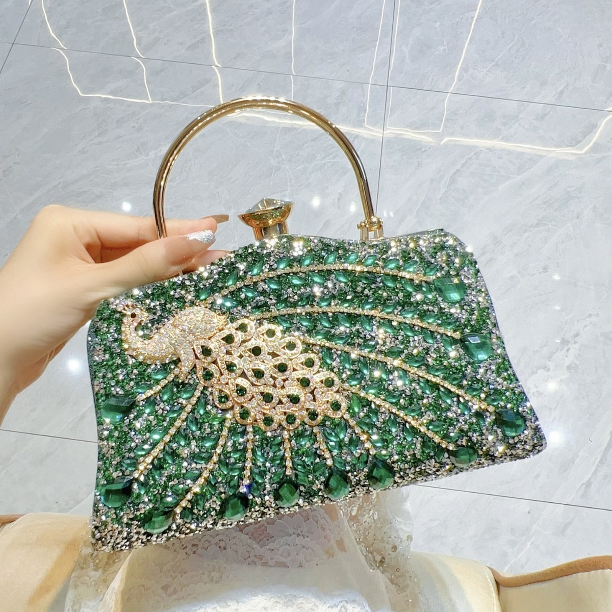 New Full Diamond Handbag with  - огляд і ціна Women Handheld Bags