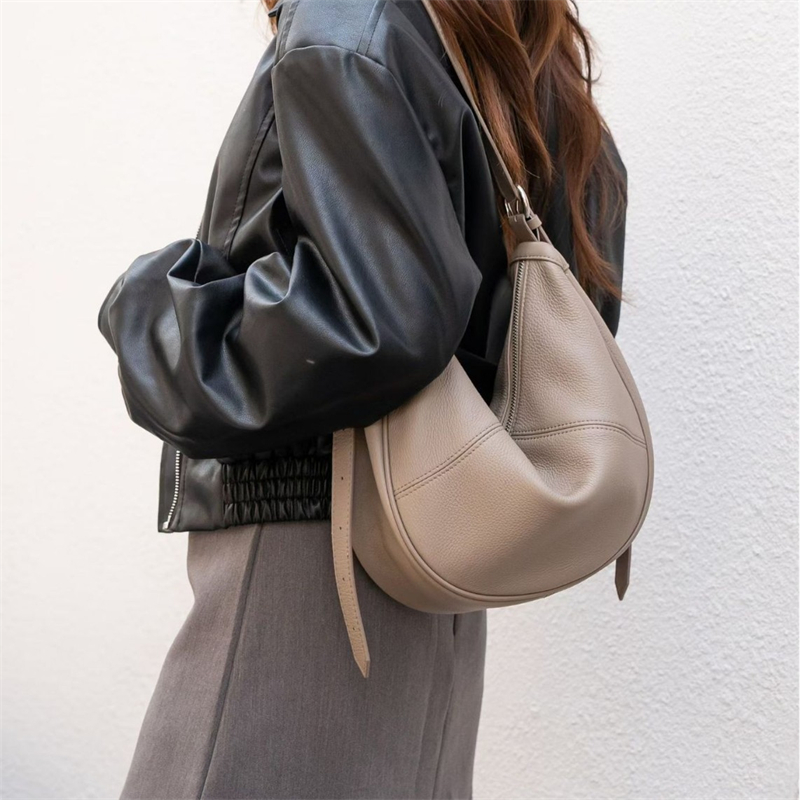 BURMINSA Genuine Leather Cresc - огляд і ціна Hobo Bag Slouchy