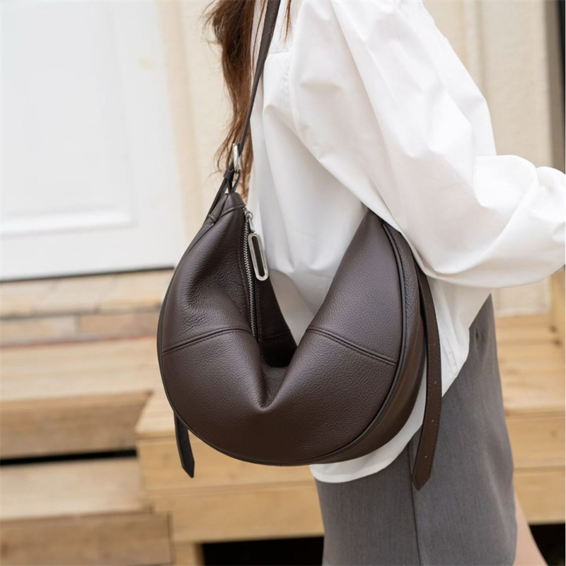 BURMINSA Genuine Leather Cresc - огляд і ціна Hobo Bag Slouchy