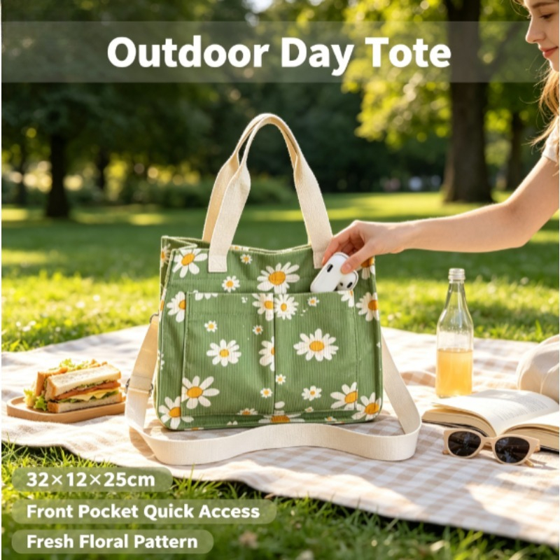 Fashion Corduroy Eco Bag, Larg - огляд і ціна Women Handheld Bags