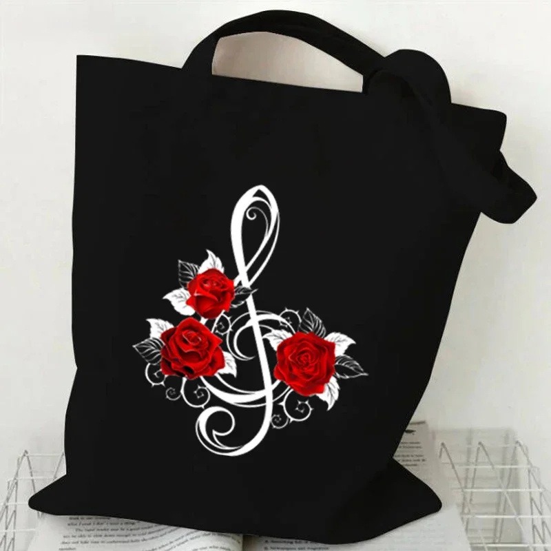 Music Note Heartbeat Printed C - огляд і ціна Women Handheld Bags