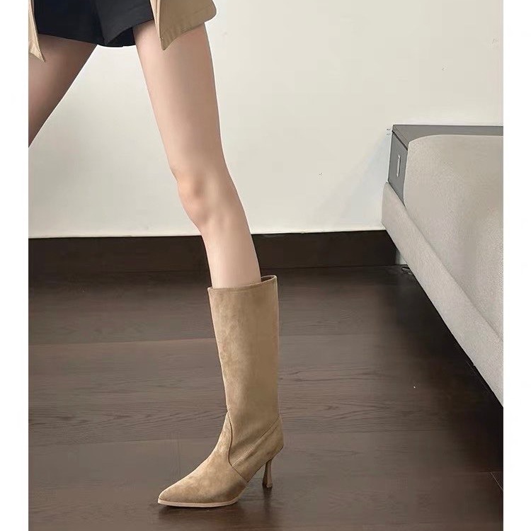 Cow Suede Mid-calf Modern Boot - огляд і ціна Women Bags On Sale