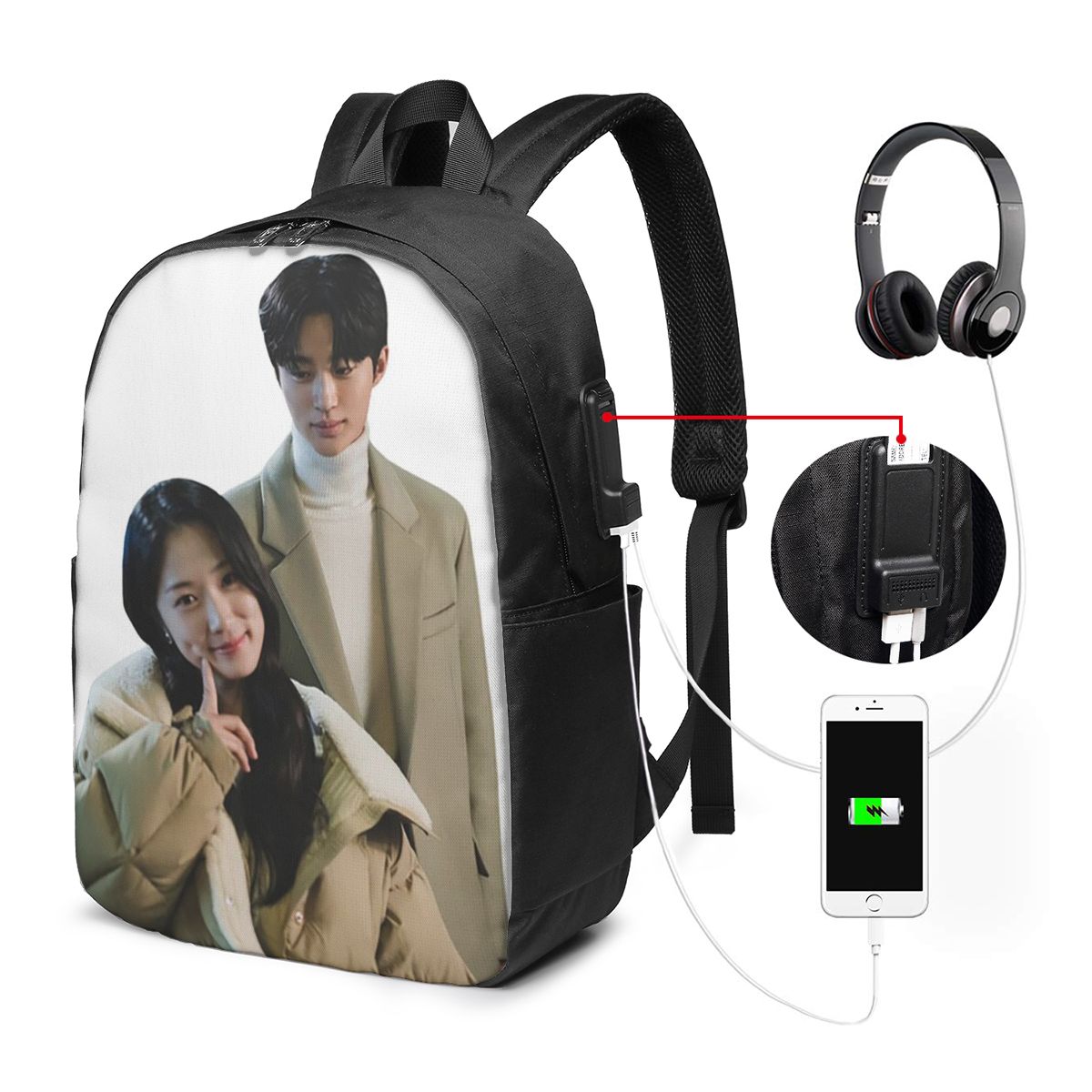 Lovely Runner Kdrama Fanart Ba - огляд і ціна Woman In Bag