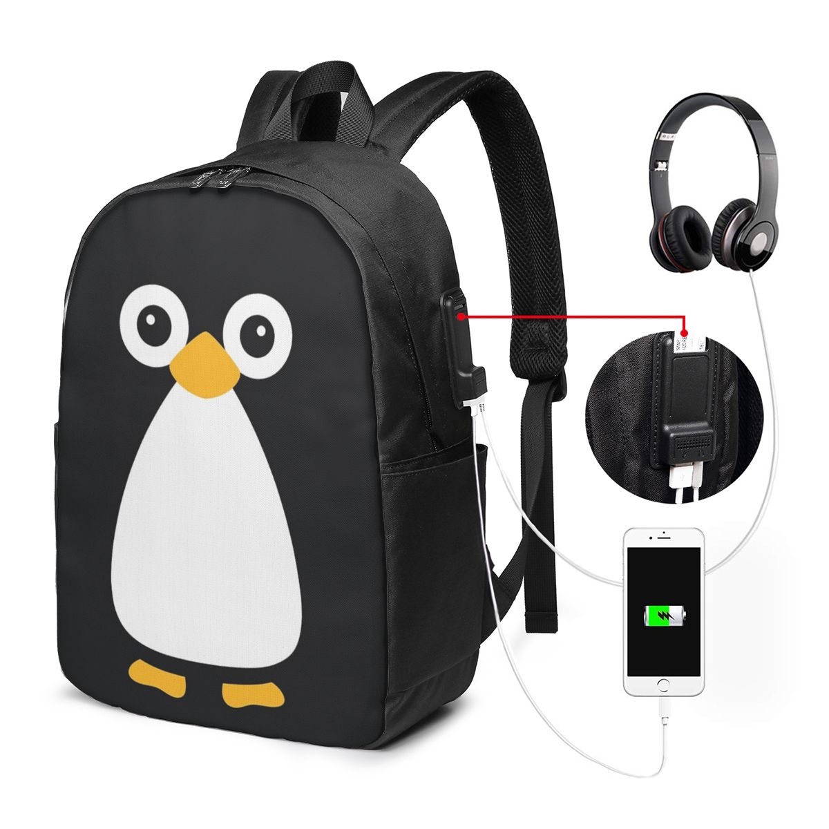 Cute Vector Penguin Backpack T - огляд і ціна Woman In Bag
