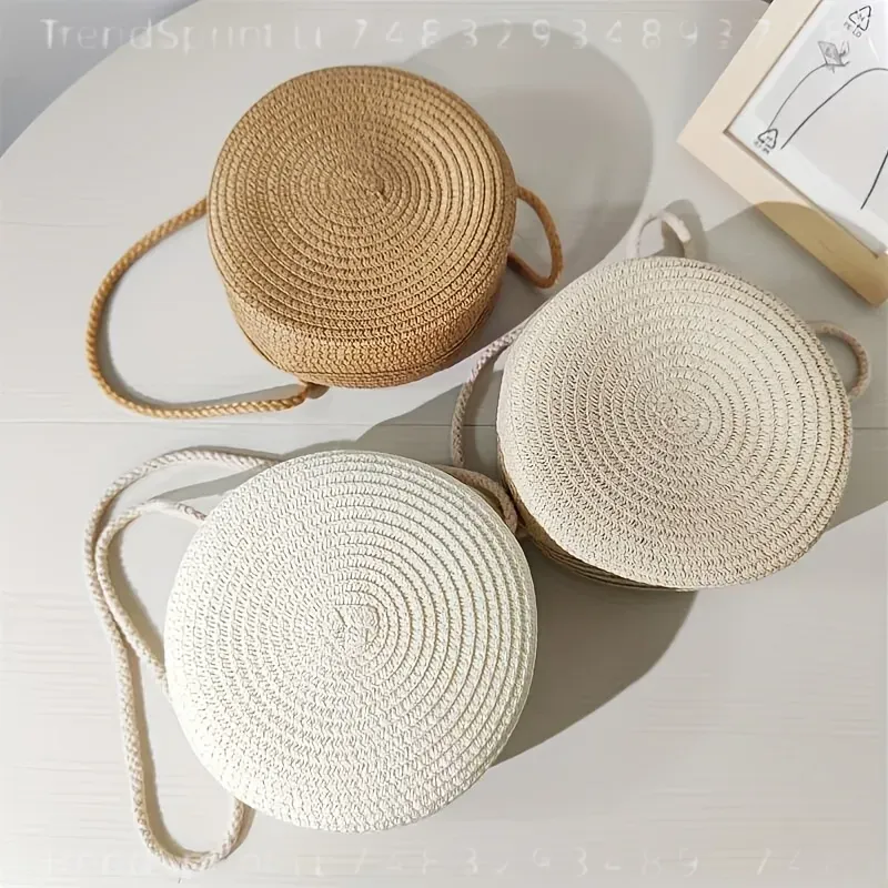 Round Woven Rattan Crossbody B - огляд і ціна Women'S Crossbody Bags