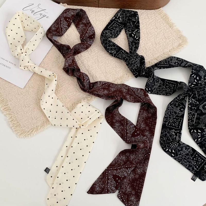 Long Polka Dot Skinny Scarf fo - огляд і ціна Women'S Retro Bags