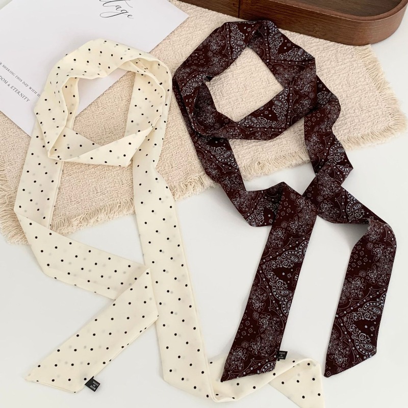 Long Polka Dot Skinny Scarf fo - огляд і ціна Women'S Retro Bags