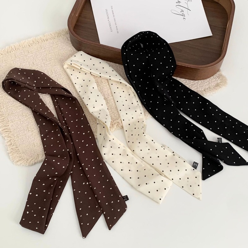 Long Polka Dot Skinny Scarf fo - огляд і ціна Women'S Retro Bags